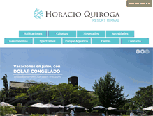 Tablet Screenshot of hotelhoracioquiroga.com